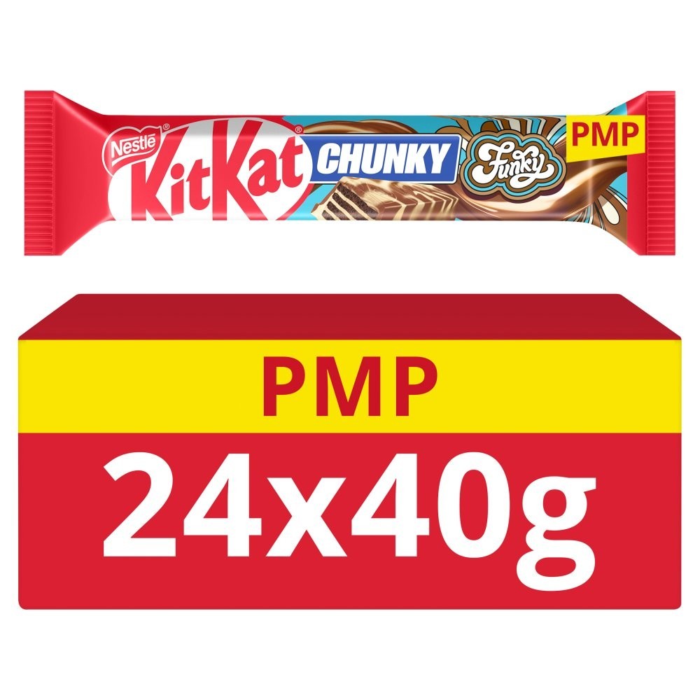 40g x 24 Nestle KitKat Chunky Funky Chocolate Bar Bulk Box