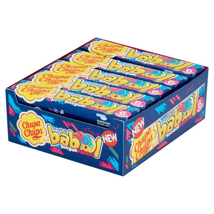27.6g x 20 Chupa Chups Big Babol Tongue Painter Blue Raspberry Gum