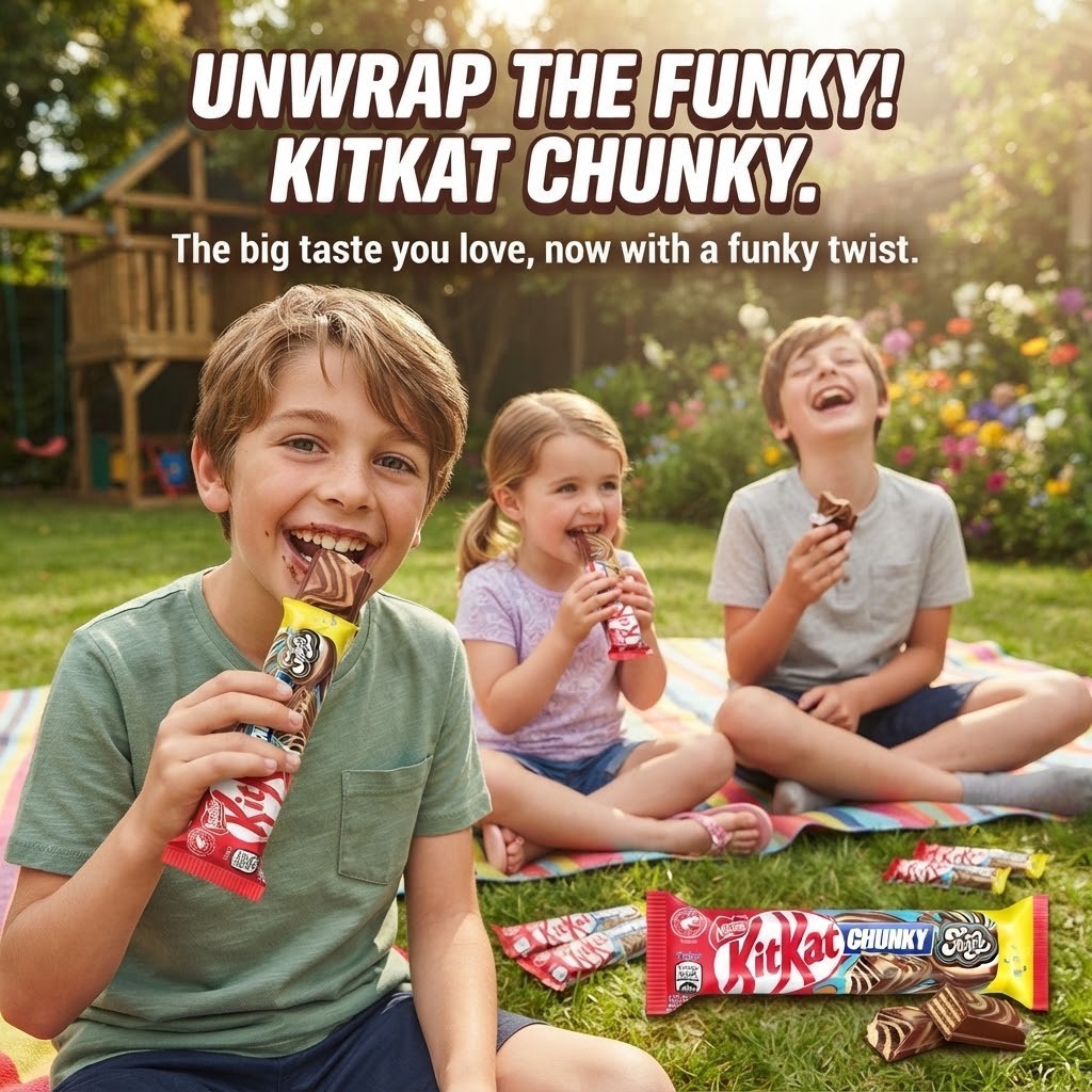 40g x 24 Nestle KitKat Chunky Funky Chocolate Bar Bulk Box