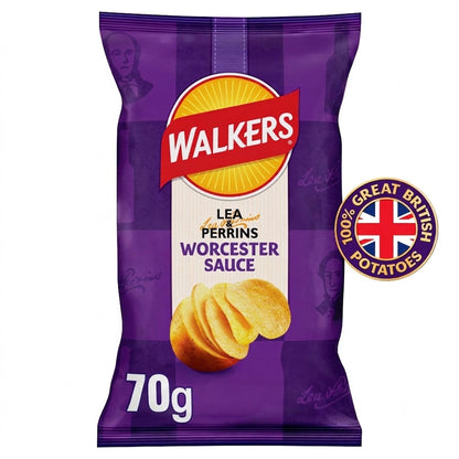 Walkers Sharing Crisps Variety Bundle 70g x 18 | 4 World Flavours