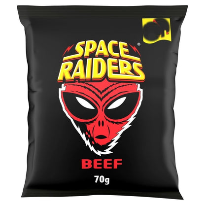 Space Raiders Crisps Beef & Pickled Onion 20 x 70g Bulk Box