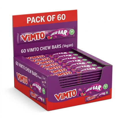 Swizzels Vimto Chew Bars 18g x 60 | Vegan Chewy Sweets