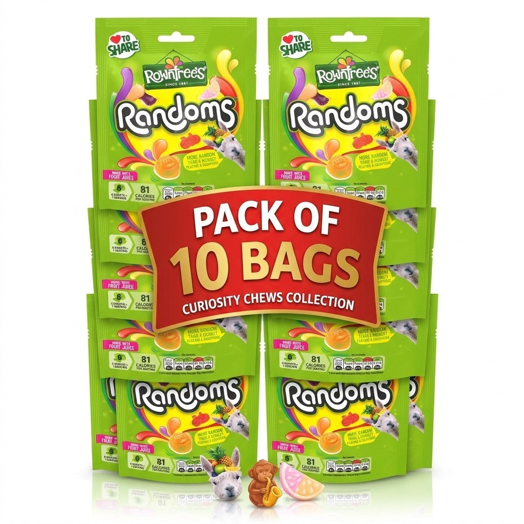 Rowntree's Fruit Gums & Jelly Sweets Variety Pack 120g x 50 | 5 Favourite Varieties