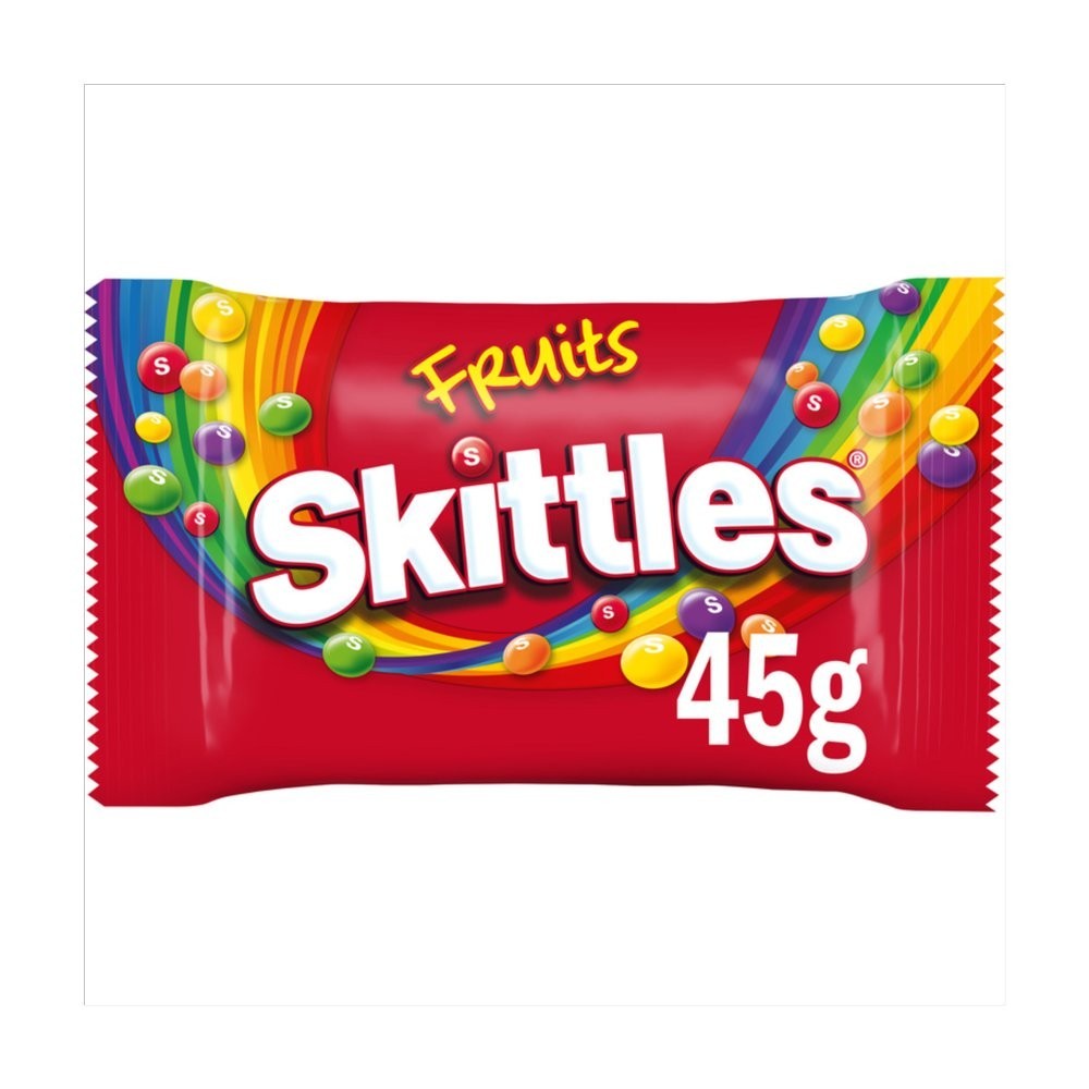 Skittles Chewy Sweets 45g | Crazy Sours, Tropical, Wild Berry & Fruit | 36 Pack