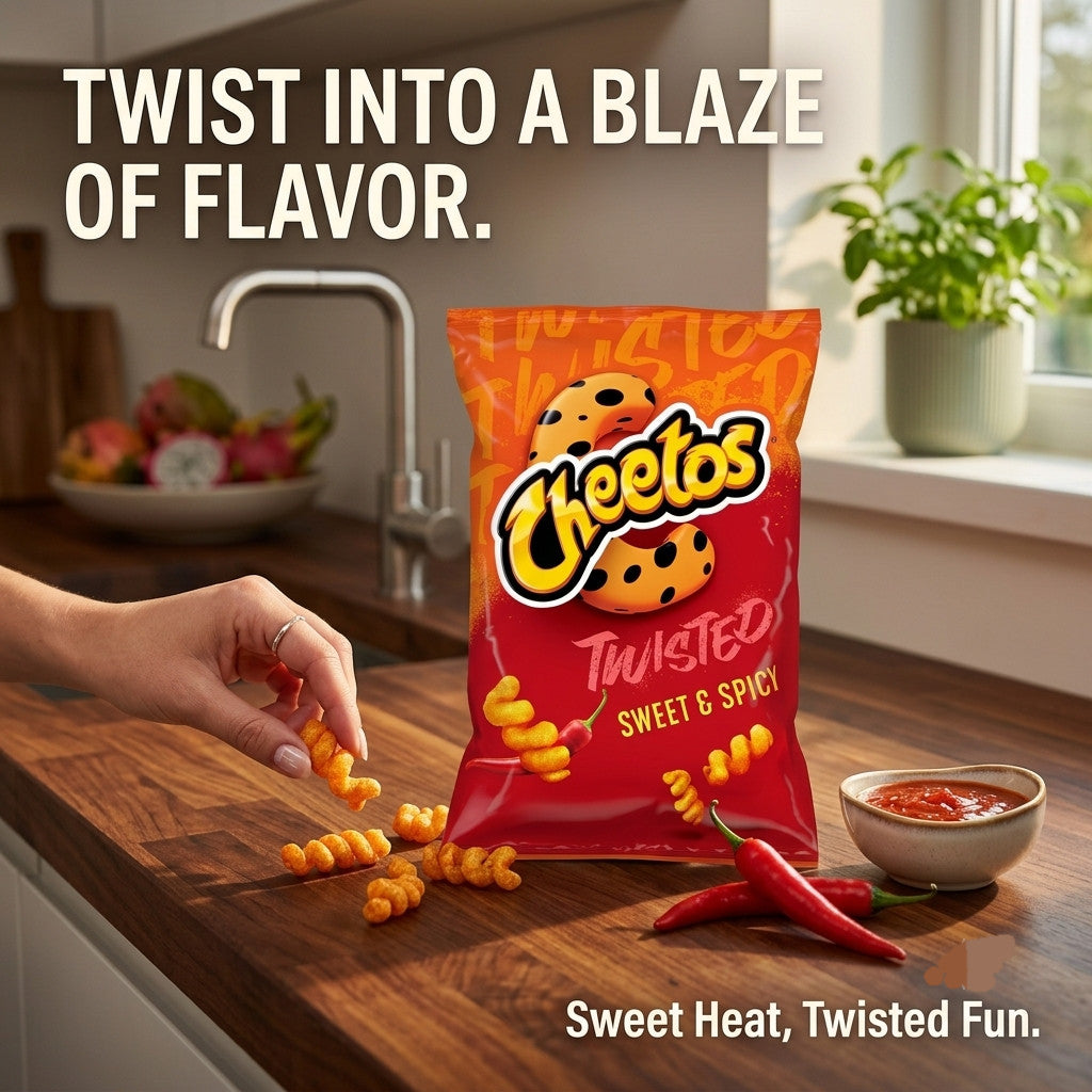 Cheetos Corn Puffs 85g / 90g x 12 | Original Cheese or Twisted Sweet & Spicy