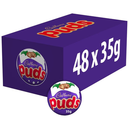 35g x 48 Cadbury Dairy Milk Chocolate Puds Single Bulk Box Xmas Festive Treat