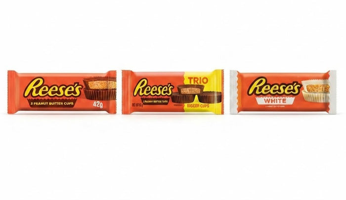 Reese's Peanut Butter Cups Bulk Box Options - White Creme, Milk Chocolate 2-Pack