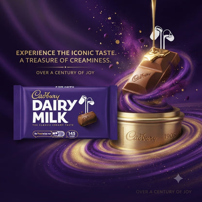 108.8g x 14 Cadbury Dairy Milk Chocolate Bars 4 Pack Multipack - Bulk Multipack