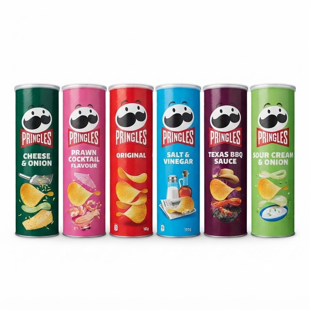 Pringles Sharing Crisps 165g x 6 | 6 Flavours Available | Bulk Case