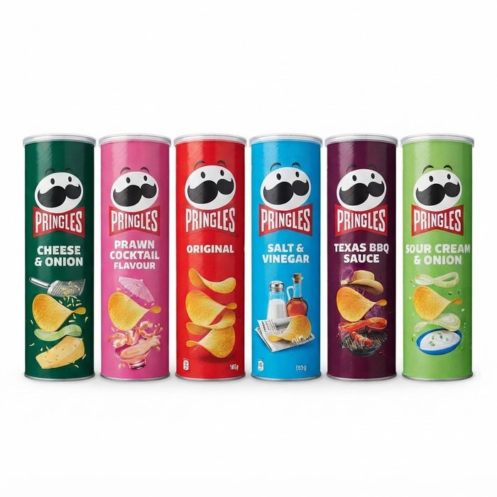 Pringles Sharing Crisps 165g x 6 | 6 Flavours Available | Bulk Case