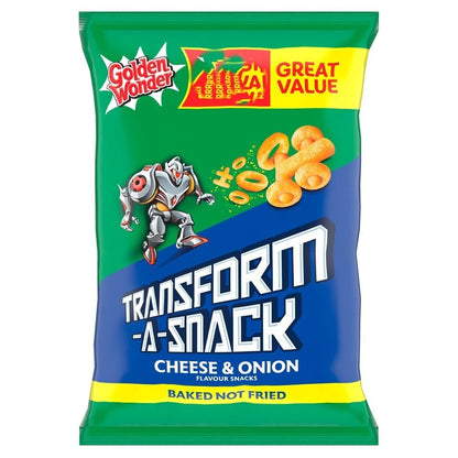 Golden Wonder Transform-A-Snack Crisps 56g x 18 | BBQ, Spicy, Cheese & Onion & Beef