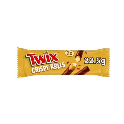 Twix Chocolate & Caramel Crispy Rolls 22.5g x 24 | 24 or 288 Bars