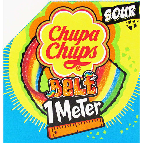 Chupa Chups 1M Belt 55g x 12 | Long Chewy Candy Belts