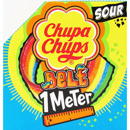 Chupa Chups 1M Belt 55g x 12 | Long Chewy Candy Belts