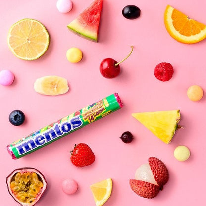 Mentos Chewy Dragees Rolls 38g | Mint, Fruit, Berry & Sour | Bulk