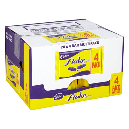Cadbury Flake Milk Chocolate Bar Bulk Options - 32g x 48 Box or 4 Pack Multipack