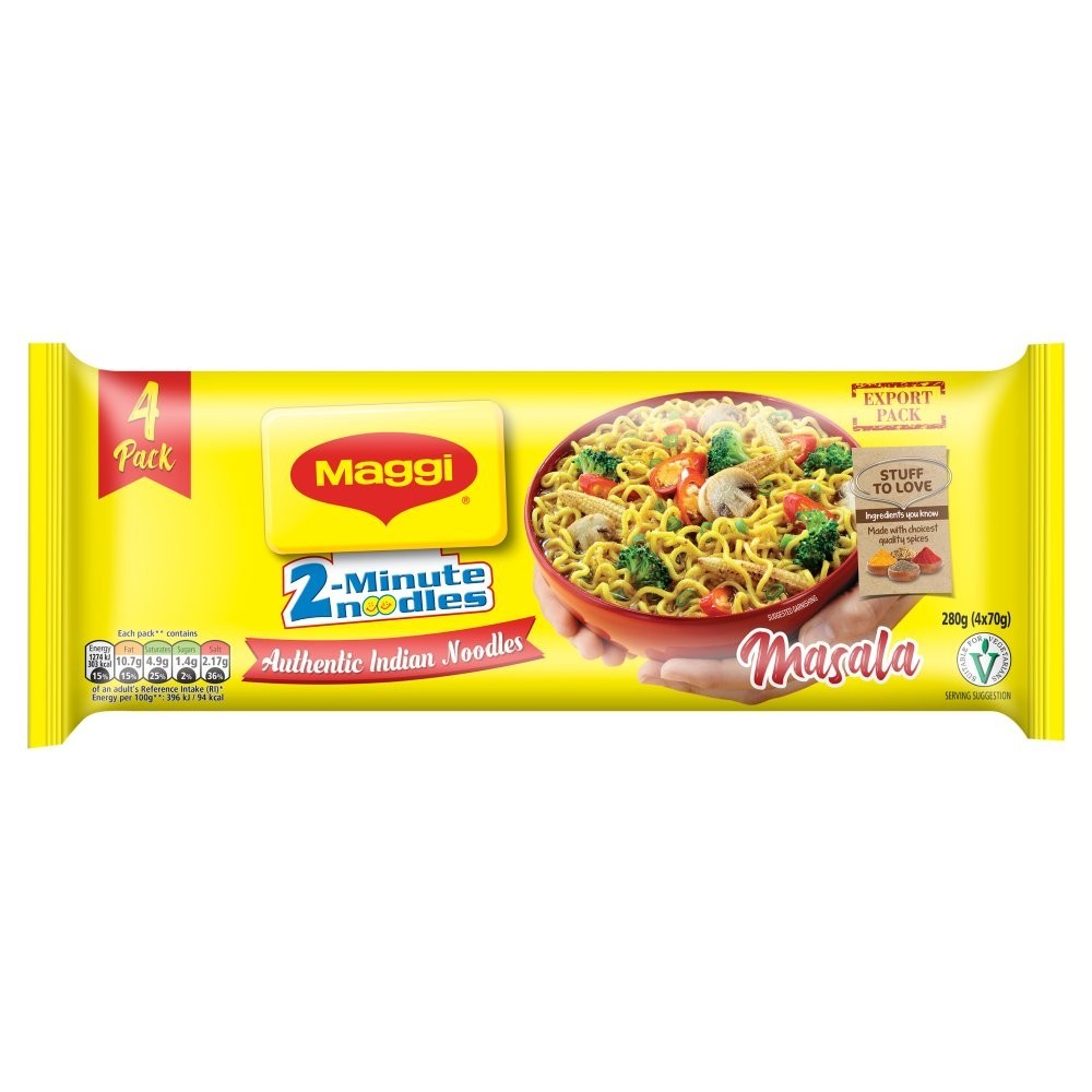 Maggi 2-Minute Masala Instant Noodles | 70g x 20 or 280g x 8