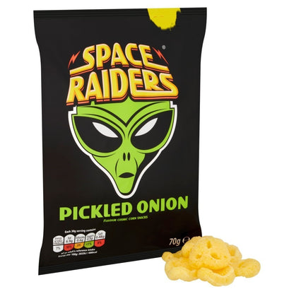 Space Raiders Crisps Beef & Pickled Onion 20 x 70g Bulk Box