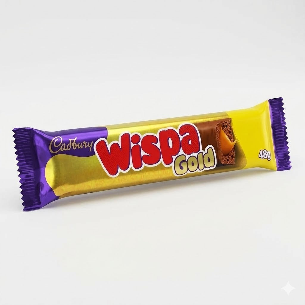Cadbury Wispa & Wispa Gold Chocolate Bars Bulk Box - 36g or 48g x 48 UK