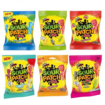 Sour Patch Kids Candy 105g x 10 | Original, Blue Raspberry, Strawberry & More