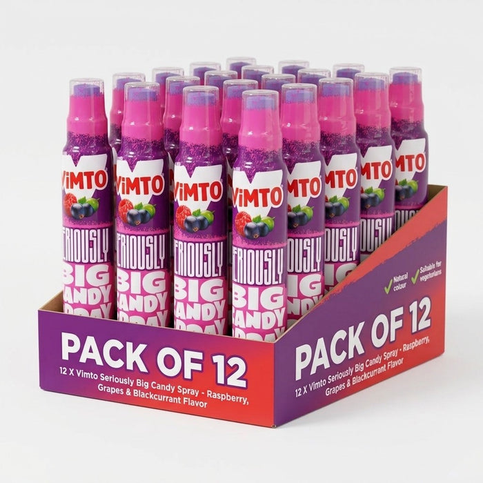 Vimto Seriously Big Candy Spray 80ml x 12 | Vimto, Cherry & Strawberry