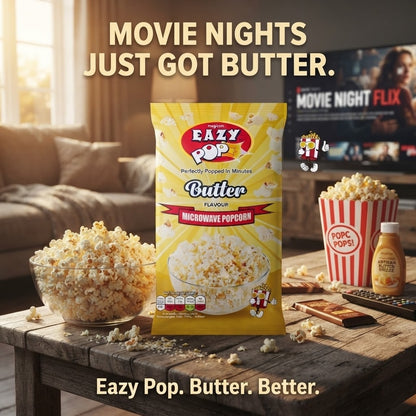 Eazy Pop Magicorn Microwave Popcorn 85g | Sweet, Salted & Butter Flavours