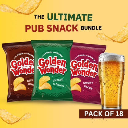 Golden Wonder Crisps & Snacks 40g–63g | Ringos, Saucers, Toms & Oinks