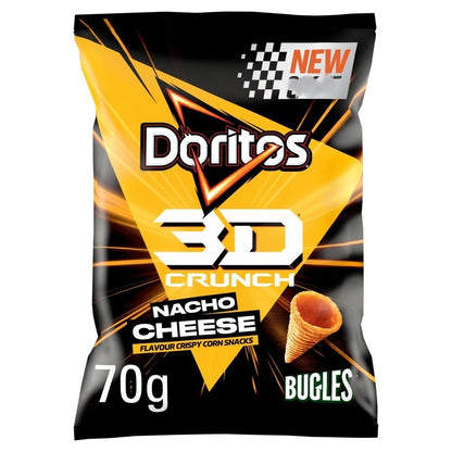 Doritos 3D Crunch Crisps 70g x 18 | Sizzling Steak & Nacho Cheese