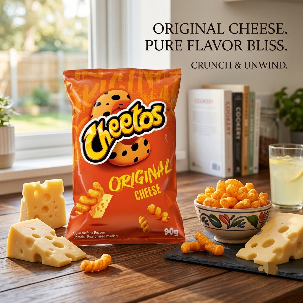 Cheetos Corn Puffs 85g / 90g x 12 | Original Cheese or Twisted Sweet & Spicy