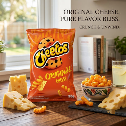 Cheetos Corn Puffs 85g / 90g x 12 | Original Cheese or Twisted Sweet & Spicy