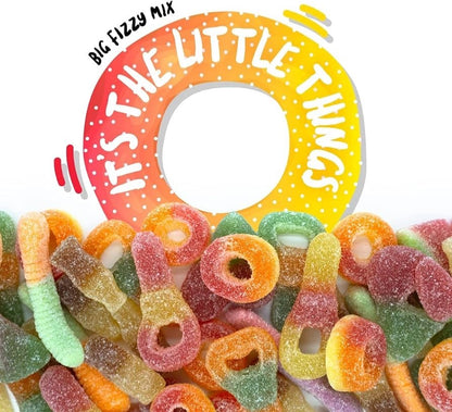 Bebeto Big Fizzy Mix Jelly Sweets 150g x 10 | Halal & Fruit Juice