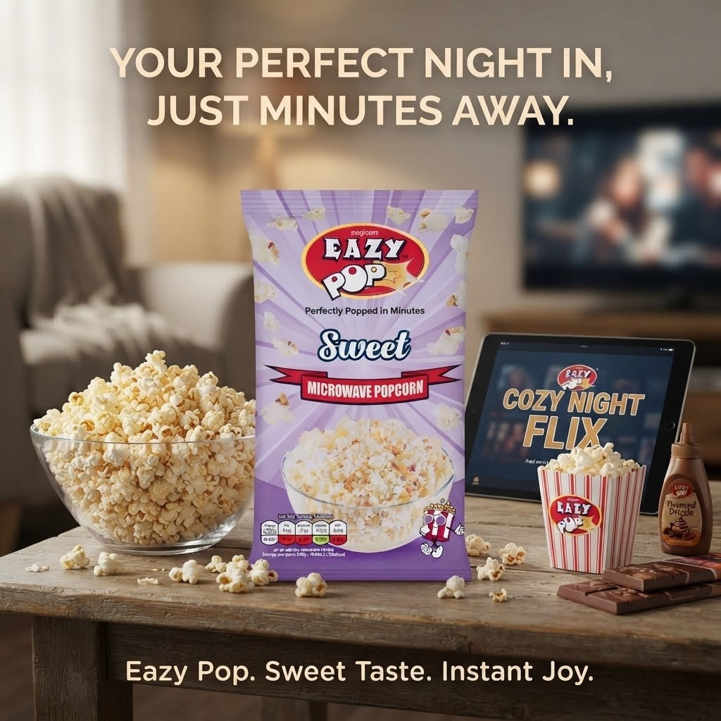 Eazy Pop Magicorn Microwave Popcorn 85g | Sweet, Salted & Butter Flavours