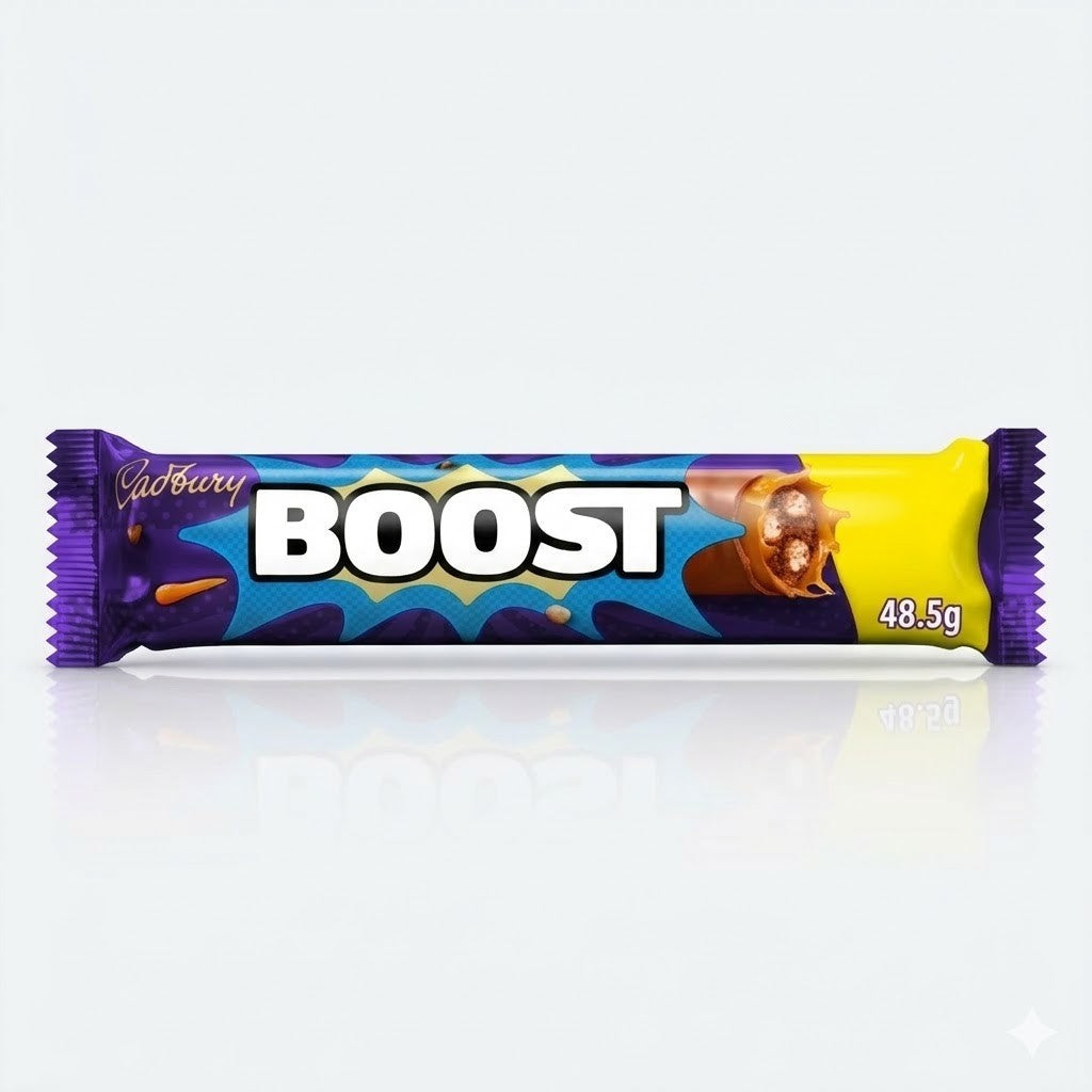 Cadbury Chocolate Bars Bulk Box 48x - Crunchie, Boost, Double Decker, Curly Wurl