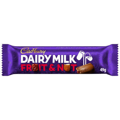 Cadbury Dairy Milk Chocolate Bars Bulk Box 48x - Original, Caramel, Wholenut, Fr
