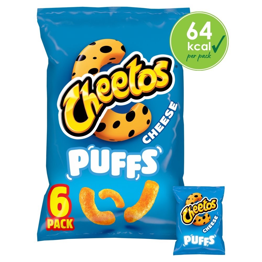 Cheetos Puffs Cheese Snacks 18 x 6 x 13g | 108 Packs | Vegetarian