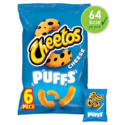 Cheetos Puffs Cheese Snacks 18 x 6 x 13g | 108 Packs | Vegetarian