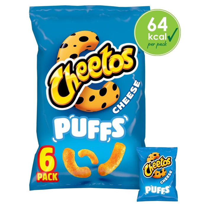 Cheetos Puffs Cheese Snacks 18 x 6 x 13g | 108 Packs | Vegetarian