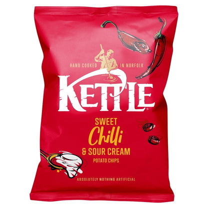 Kettle Sweet Chilli & Sour Cream Potato Chips 40g x 18 | Hand Cooked