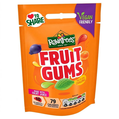Rowntree's Fruit Gums & Jelly Sweets Variety Pack 120g x 50 | 5 Favourite Varieties