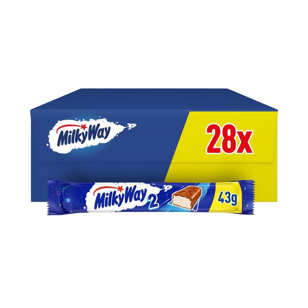 43g Milky Way Nougat & Milk Chocolate Snack Bar Bulk Box Multipack
