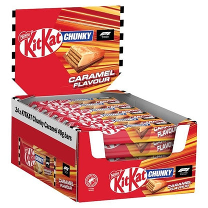KitKat Chocolate Bar Multipack 24x - F1 Chunky Caramel or Cookie Dough 41.5g
