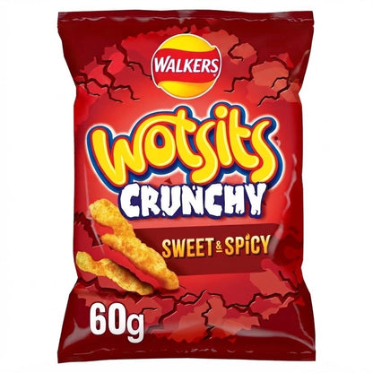 Walkers Wotsits Crunchy Sweet & Spicy 60g x 15 | Sharing Snacks