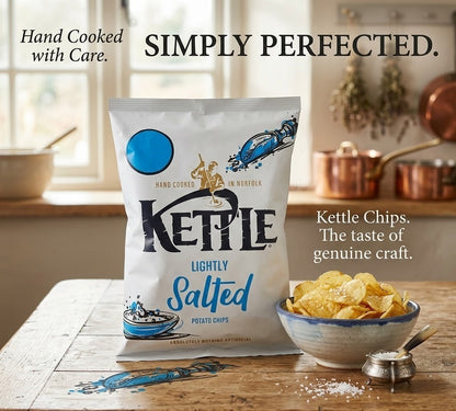 Kettle Chips 80g x 12 | Hand Cooked British Potato Crisps | 6 Flavours