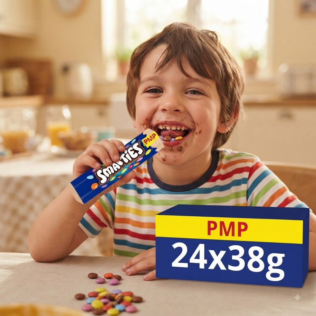38g x 24 Smarties Milk Chocolate Tubes - Bulk Box Wholesale