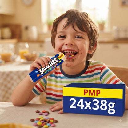 38g x 24 Smarties Milk Chocolate Tubes - Bulk Box Wholesale