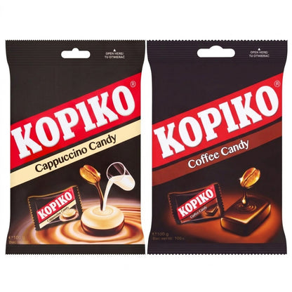 Kopiko Coffee & Cappuccino Candy 100g x 12 | Real Coffee Extract Sweets