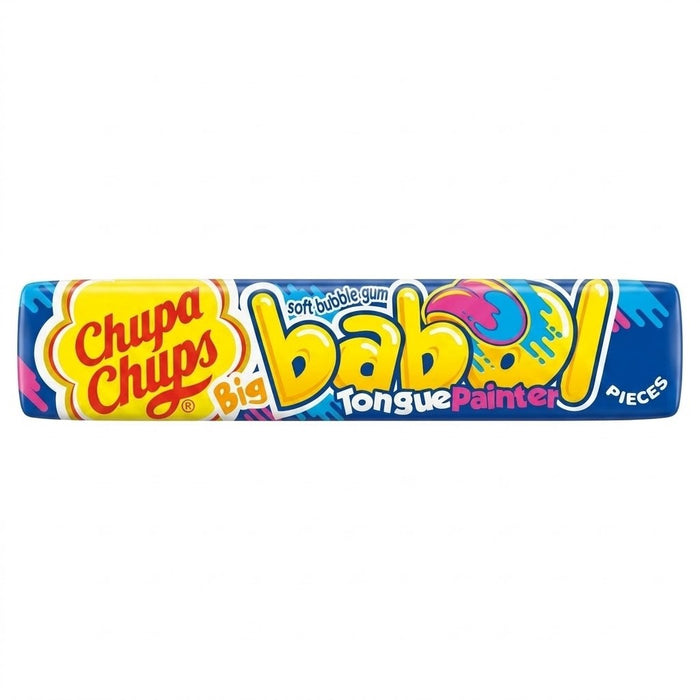 27.6g x 20 Chupa Chups Big Babol Tongue Painter Blue Raspberry Gum