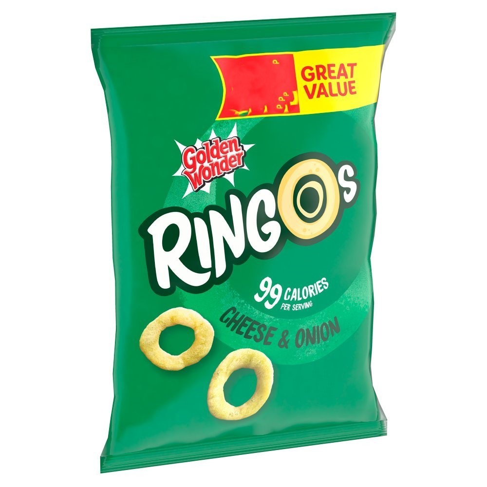 Golden Wonder Crisps & Snacks 40g–63g | Ringos, Saucers, Toms & Oinks