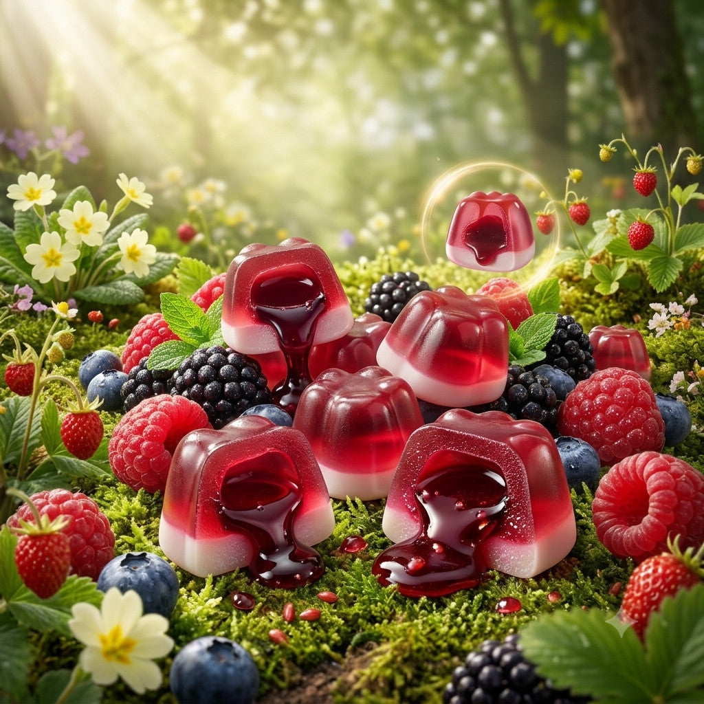 Bebeto Forest Fruits Liquid Filled Gummies 130g x 10 | Halal Sweets