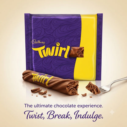 Cadbury Twirl Chocolate Bar Range Xtra Duo 54g 107.5g 43g Bulk Box Multipack